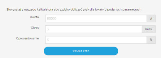 Kalkulator lokat | eFinanse.eu